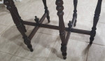 Unique Antique Walnut Oval Occasional Table