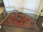 Brushed Pewter and Glass Coffee and End Table Set