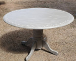 Painted and Stenciled Drop Leaf Table w/2 Matching Chairs