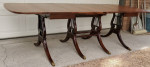 1930's/40's Duncan Phyfe Dining Table/6 Chairs/3 Leaves/Table Pads