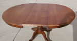 Exquisite 44" Dining Table w/Inlaid Design and a 15" Hidden Leaf