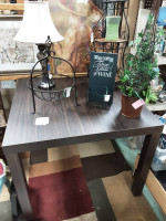 Large Brown Square Table