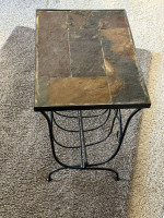 Magazine rack or side table slate