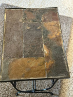 Magazine rack or side table slate