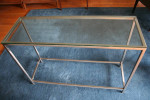 Console Table Metal Glass
