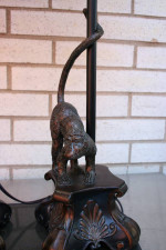 Table Lamp Pair Tropical Monkey Jungle Theme Boudoir
