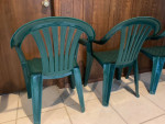 3 Chair / 3 Table Outdoor Plastic Patio Lawn Furniture (608 Perry)