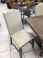 Rustic Dining Table with 4 Chairs and a bench