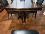 Dining room table & chairs with buffet set