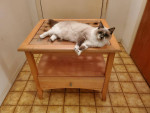 Glass Top End Table With Drawer