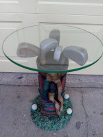 GOLF BAG END TABLE or DRINKS TABLE
