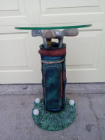 GOLF BAG END TABLE or DRINKS TABLE