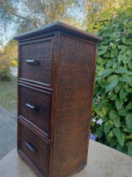 3 drawer small side table, lamp table, mini chest