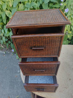3 drawer small side table, lamp table, mini chest