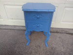 BLUE NIGHTSTAND OR SIDE TABLE/CABINET