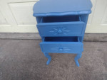 BLUE NIGHTSTAND OR SIDE TABLE/CABINET