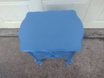 BLUE NIGHTSTAND OR SIDE TABLE/CABINET