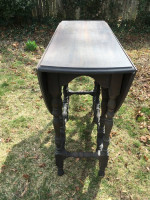 Antique Gateleg Wood Table