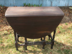 Antique Gateleg Wood Table