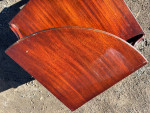 Mid Century Mahogany Corner Step End Table 2 Tier Corner End Table
