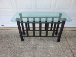 Mission style console table