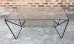 Mid Century Atomic Wrought Iron Coffee Table 1950's
