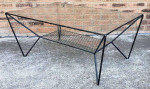 Mid Century Atomic Wrought Iron Coffee Table 1950's