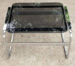 Mid Century Modern Chrome Side Table