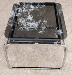 Mid Century Modern Chrome Side Table