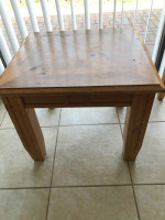 Sold Wood Table Finish or Paint 25" X 25"