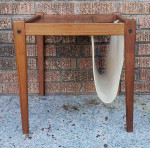 Danish Modern Teak Table Magazine Holder by Bent Silberg Møbler