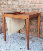 Danish Modern Teak Table Magazine Holder by Bent Silberg Møbler