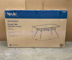 Style Selections Rectangle Outdoor Dining Table 38” W x 60” L