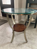 Beautiful Round Glass Top Table