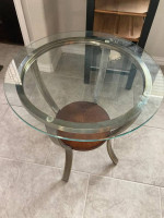 Beautiful Round Glass Top Table