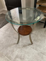 Beautiful Round Glass Top Table
