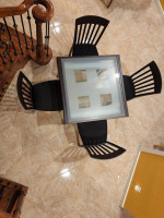 LUXURY, CALLIGARIS DINING ROOM SET - SQUARE EXTENDABLE TABLE+4 CHAIRS