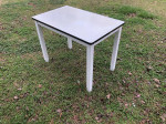 Antique enamel steel small dining table