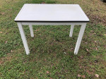 Antique enamel steel small dining table