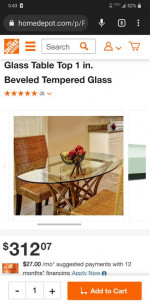 Glass table top oval glass top