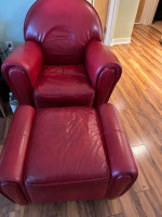 Mid century item includes Mcobb table Italian leather chair and Canada