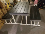 Self made picnic table