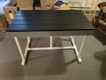 Self made picnic table
