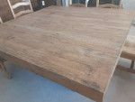 Brazilian Pine Dining Table with 8 Solid Wood Chairs