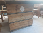 Brazilian Pine Dining Table with 8 Solid Wood Chairs