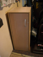 Estate End Table, cabinet, shelves, chairs,