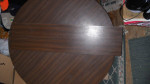 Table solid wood round 48" expand with leaf