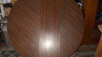 Table solid wood round 48" expand with leaf