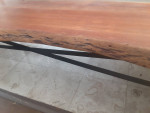 Beautiful Live Edge Solid Hardwood Dining Table & Bench