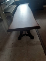 Beautiful Live Edge Solid Hardwood Dining Table & Bench